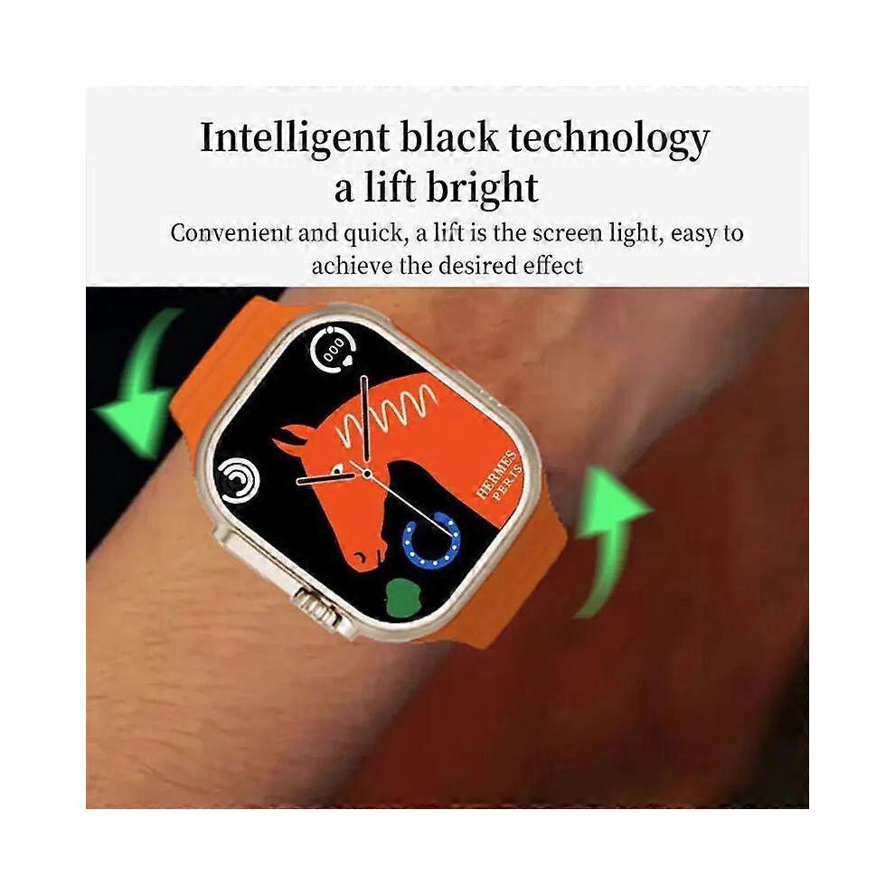 (Nero) C900 Ultra2 Schermo TFT da 2,09 pollici Smartwatch BT Supporta Risposta alle Chiamate con Gesti