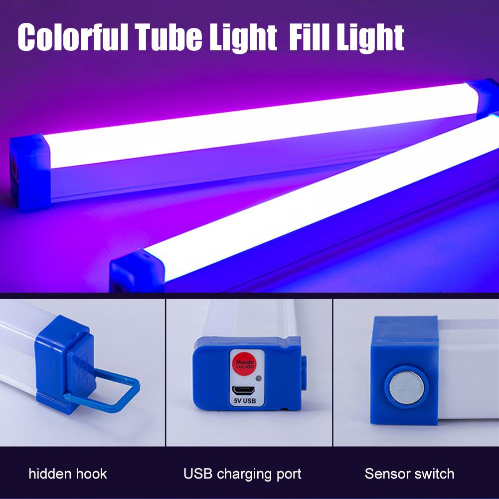 Atmosphere Light LED Charging Emergency Color Tube Dimming And Supplementary Lighting Household Color Ambient Light