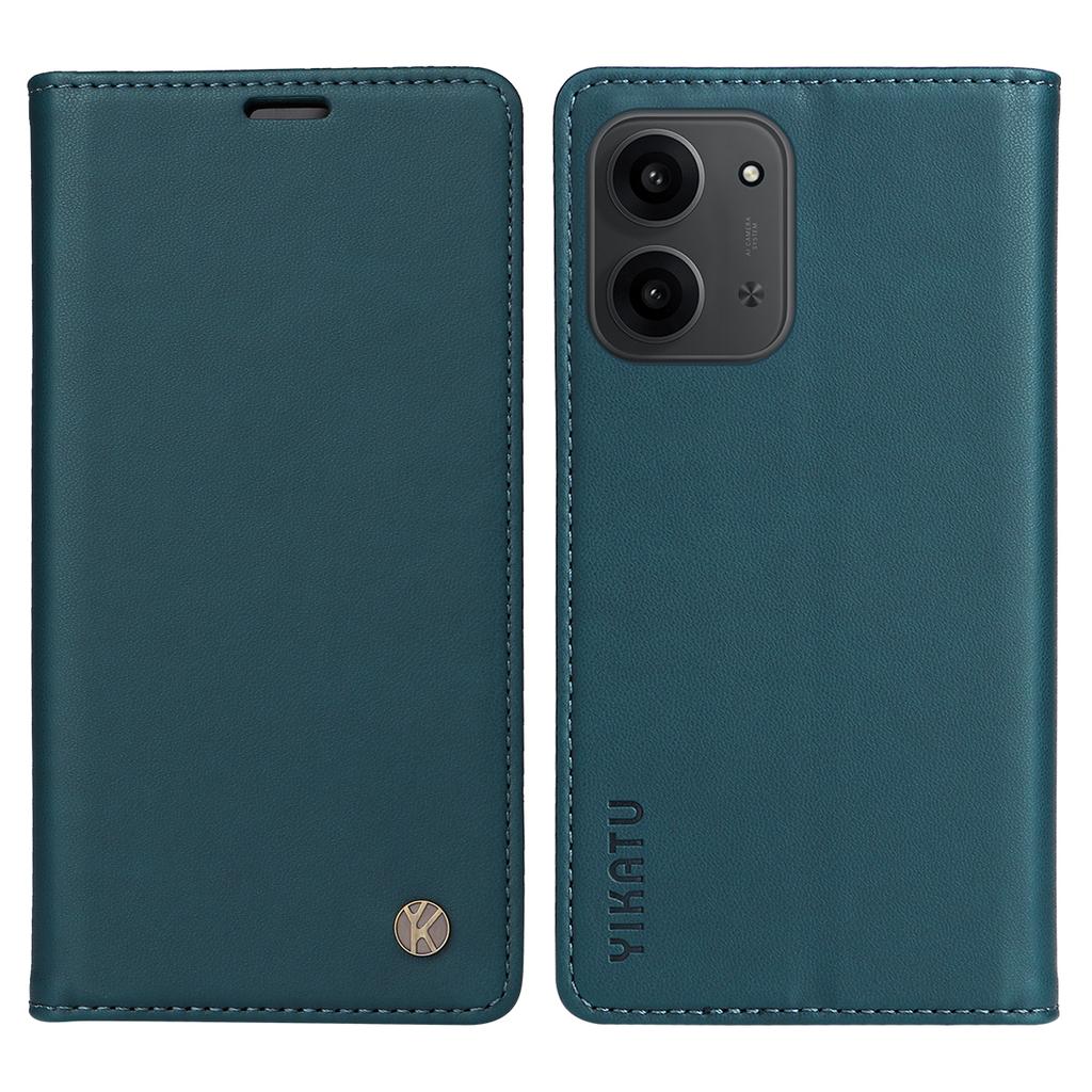 For Xiaomi Redmi 15C 4G (173mm) Phone Cases YIKATU Magnetic Closure PU Leather Mobile Cover