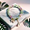 2025 Jadeite Green Jade Rabbit Bracelet: High-End Chinese Style, Year of the Snake, Elegant Women's Niche Beaded Design