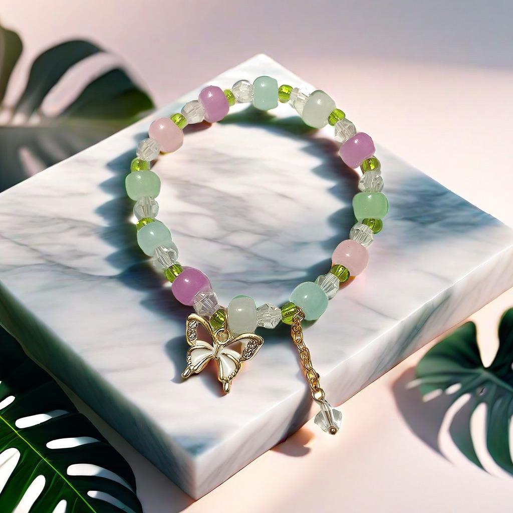2025 Jadeite Green Jade Rabbit Bracelet: High-End Chinese Style, Year of the Snake, Elegant Women's Niche Beaded Design
