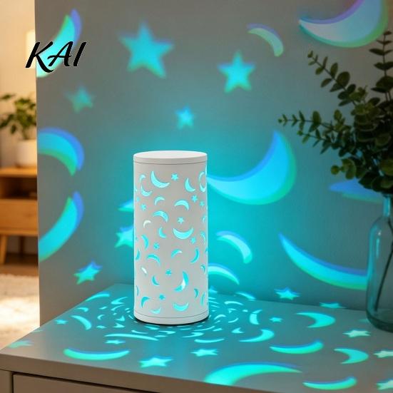 Hollow-out Butterfly Lamp USB Projector Lamp, RGB 16 Colors Decorative with Remote Powered Night Light Control, LED for Bedroom Living Room