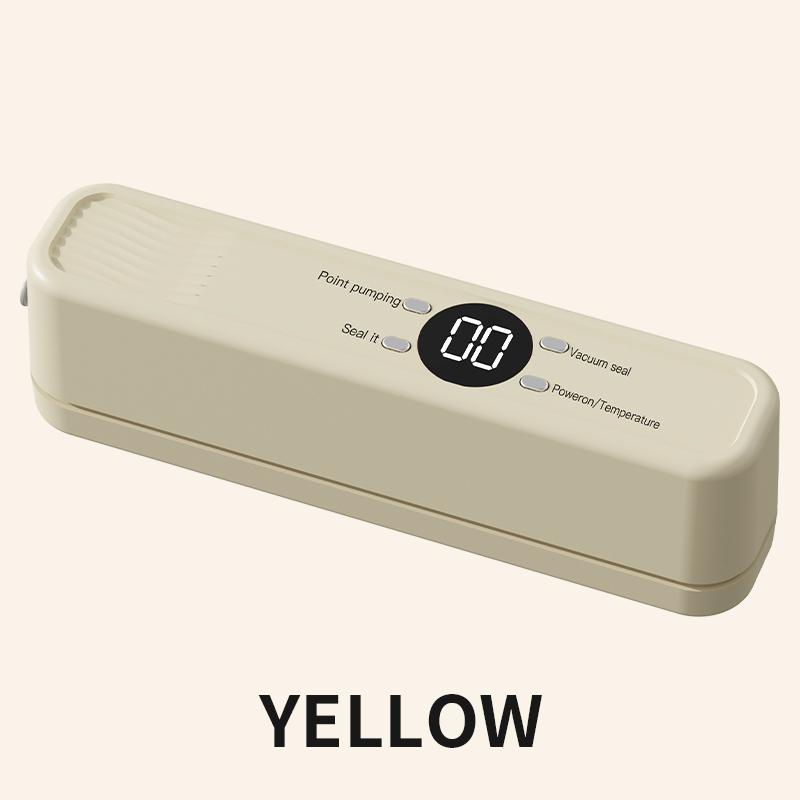 Wireless Vacuum Sealer Machine - 60KPA Powerful Suction, Portable Food Saver with 3 Temperature Levels,External Pumping Function