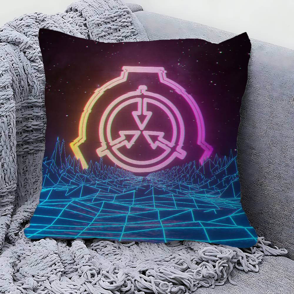 Popular Foundation Scp F-Foundation Game Cushion Cover Pillowcase Upholstery Sofa Throw Pillow Home Decor Pillowcas