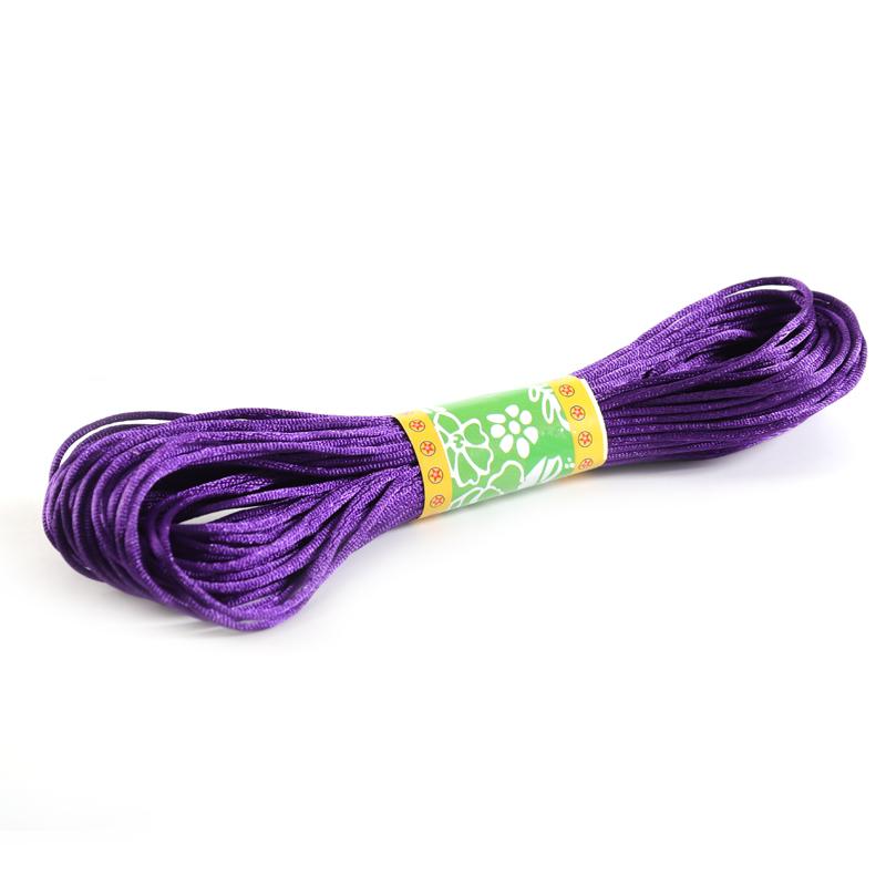 20m Nylon Cords Chinese Knot Woven Colorful Rope String Beads Thread For DIY Handmade Bracelet Jewelry Supplies Accessories