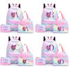 3Pcs/set Anime Cartoon 26 English Letter Printed Backpack with Lunch Bag Pengcil Case for Teenager Girl Boy Bookbag Large Capacity Travel Bag