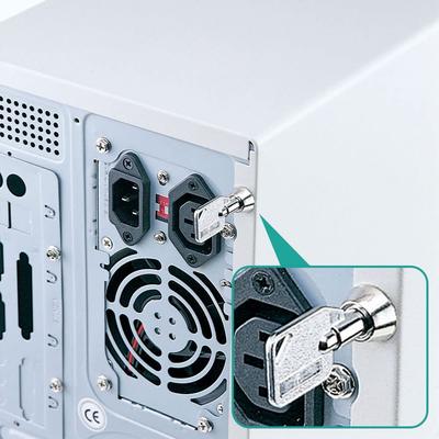 SANWA SUPPLY Gabinete de Computador Segurança Prata SL-23N