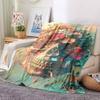 1 Stück Blumen Totenkopf Decke - Weich Warm Ganzjahres Überwurf für Sofa, Bett, Auto, Büro, Überwurf für Sofa yy250916086