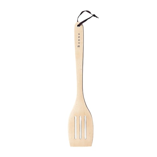 Sato Metal Industries SALUS Bonne Square Spatula, Wooden