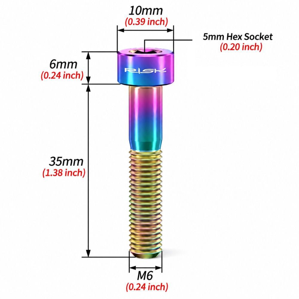 4PCS Titanium Alloy Bike Stem Bolts Bike Headset Top Cap Screws  for MTB ,Road Bike Stem Fixing
