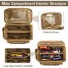 14" Heavy Duty Tactical Tool Bag, Durable Portable Work Organizer Non-Slip Base, Multi Purpose Storage for Handyman Carpenter