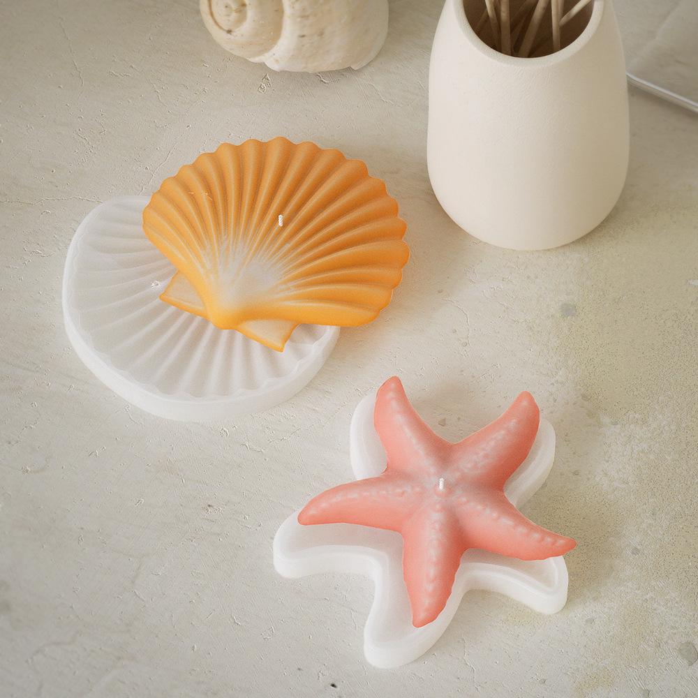 Starfish Shell Keychain & Ornament Silicone Mold for DIY Epoxy, Diffuser, Candle.