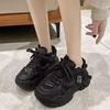 Trendy Thick Bottom Explosion Street Women'S Sports Shoes Increase Height Casual Sports Shoes Show Small Feet Platform Sneakers