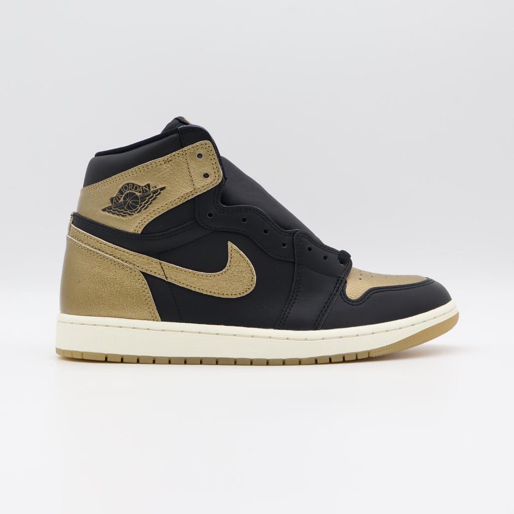 DZ5485-071 Nike Air Jordan 1 Retro High OG Black and Gold (Men's)