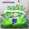 Biancheria da letto con motivo di personaggi di Dragon Ball Decorazione per la casa Regalo di compleanno (1 * copripiumino + 2 * federa, senza nucleo)