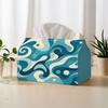 1pc Ocean-Themed Tissue Box with Oversized Nautical Suitable for Beach, Coastal Decor, & Dining Room - Polyester Tissue Holder for Tissues, Tissue Rol