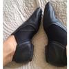 Adult and Children's Low Heeled Jazz Dance Shoes, Camel and Black Oxford Cloth Genuine Leather Elastic Cloth Jazz Shoes