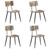 Day and Night - Day and Night Dining Chairs 4 Units Solid Recycled Wood