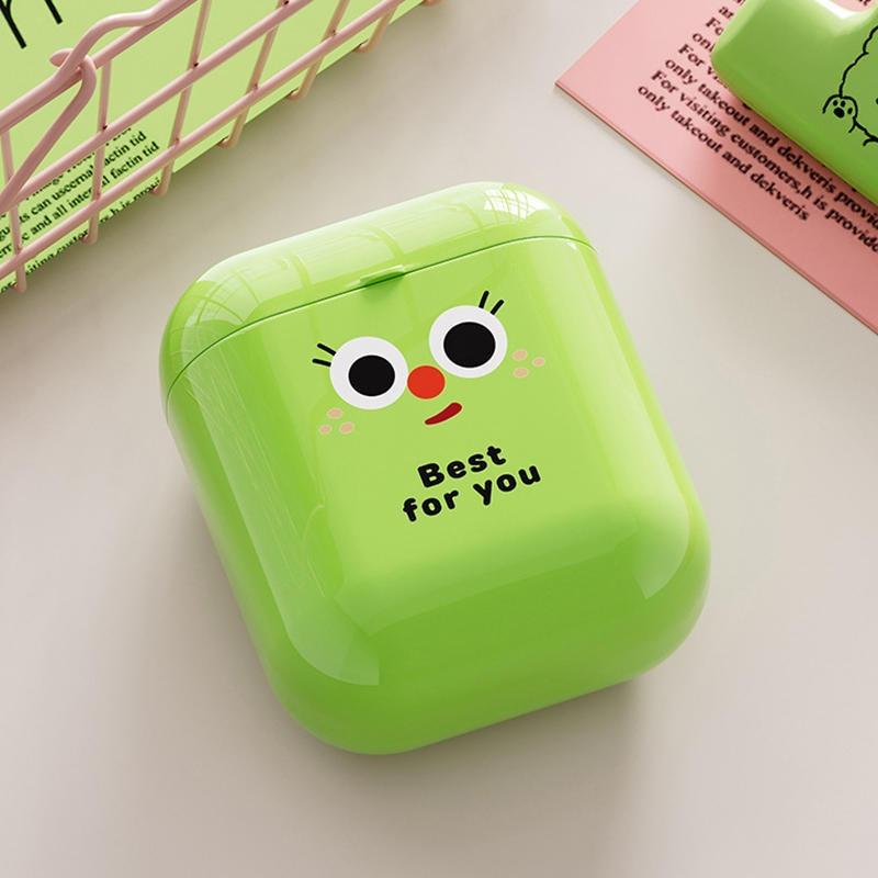 1Pcs Plastic Mini PP Box Storage Box Jewelry Key Coin Box Small Data Cable Organizer Lipstick Storage Box Cute