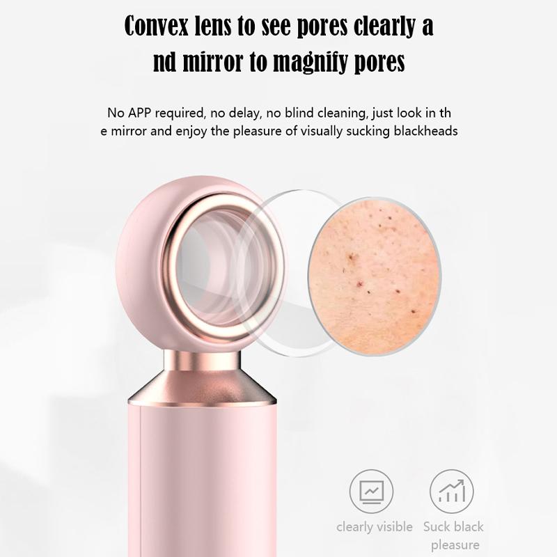 Magnifying glass visual blackhead remover electric blackhead remover strong suction pore cleaner blackhead acne