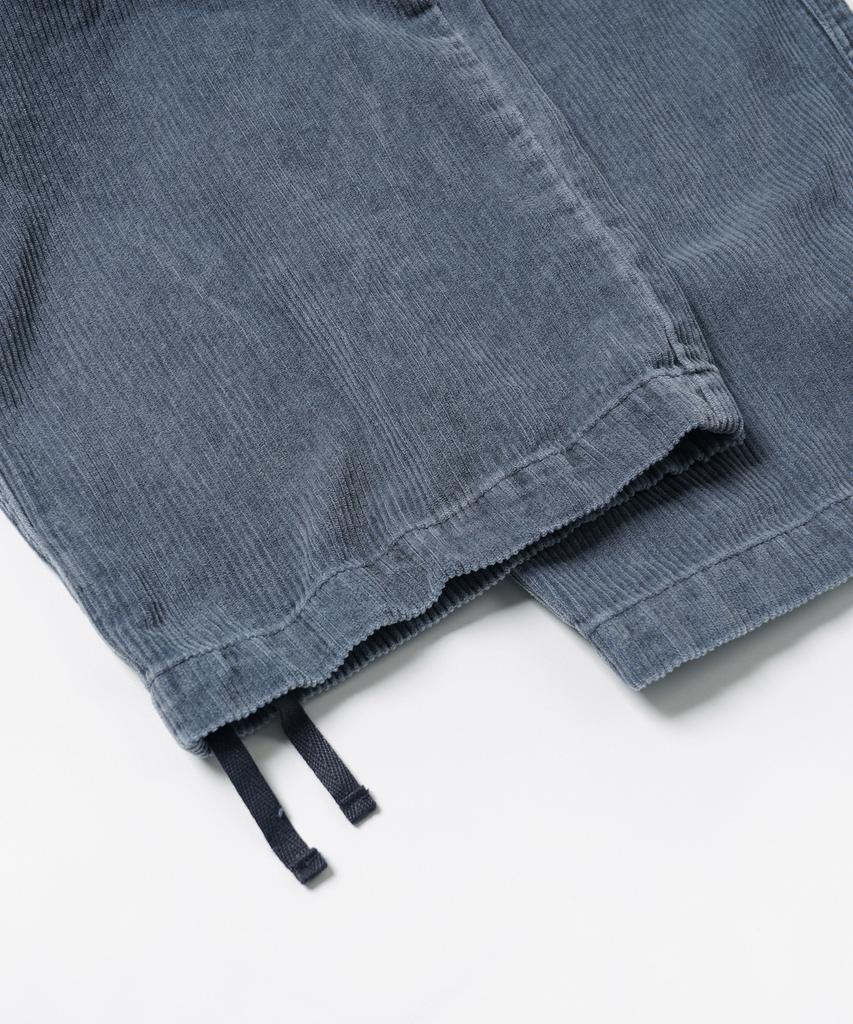 FRIZMWORKS Corduroy Banding Wide Fatigue Pants _ Navy