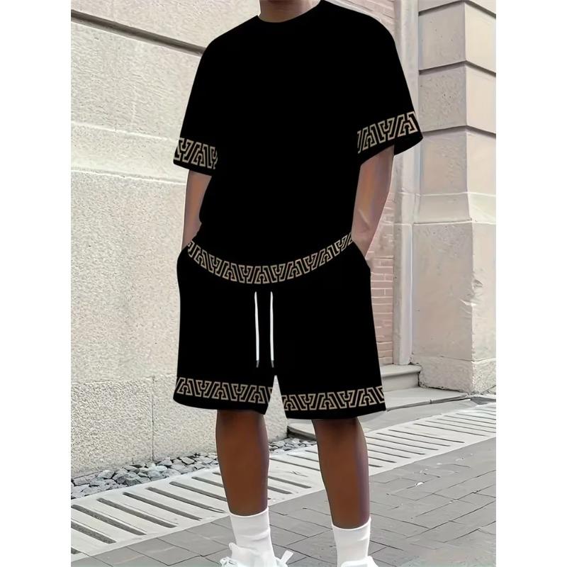Simple Comfortable Suit Men's Print Fashion Sport Wear Men’s