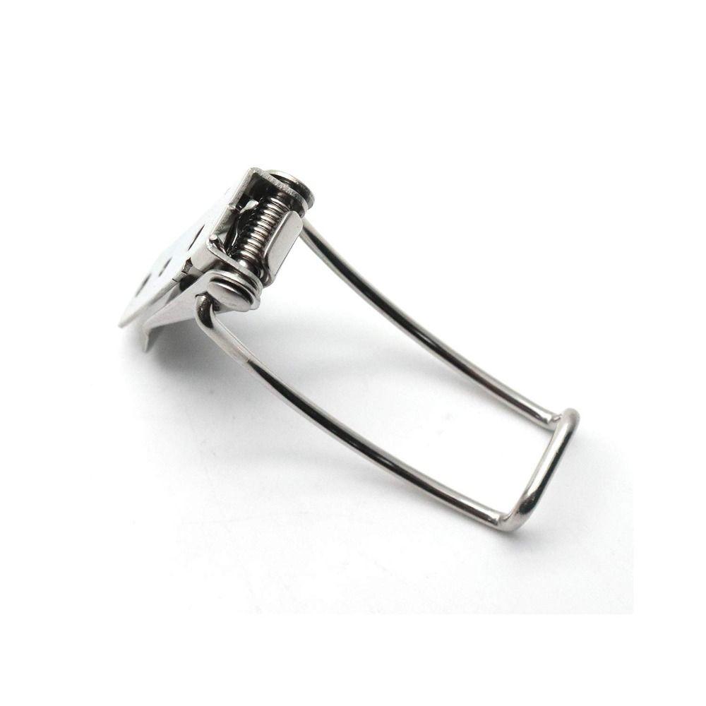 1/6 Pcs Stainless Steel Toggle Latch Silver Hardware Spring Catch Hasp Clamp Clip Lock  Toolbox