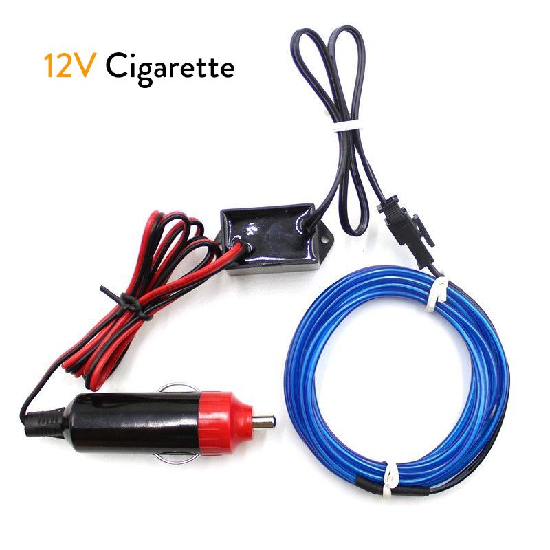 1M 3M 5M Neon Glow EL-Drahtseil mit Adapter Neonlicht Flexibles LED-Lichtband für Auto Party Tanzatmosphäre Dekoration