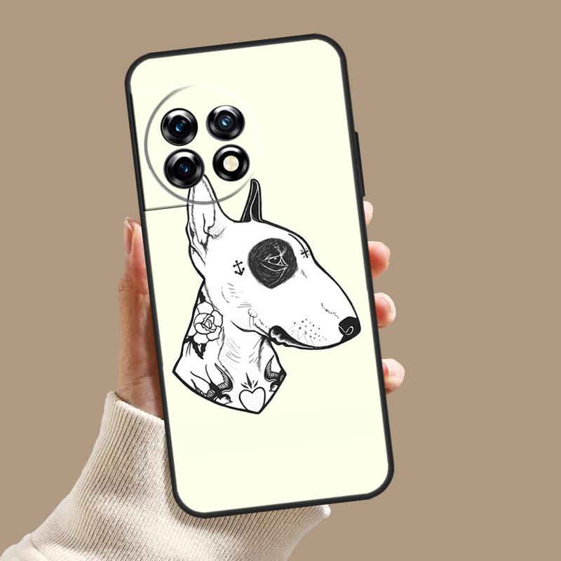 English Bull Terrier Dog Case For OnePlus Nord 5 CE 4 3 Lite N20 N30 OnePlus 15 13 12 11 8 9 10 Pro 12R 13T 13R Cover