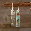 Luxury New High Quality Bohemian Natural Stone Geometric Earrings Earrings Light Luxury Xiyin, Popular Jewelry