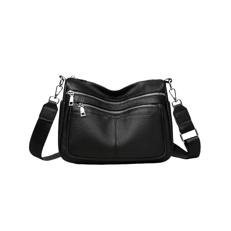 Ledertaschen Echtes Leder Mehrfachfach Umhänge-/Schultertasche für Damen