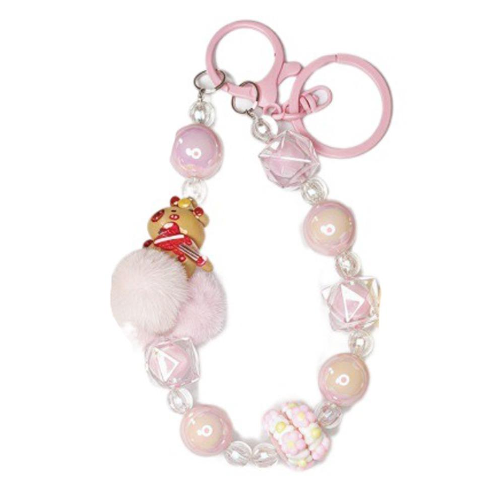 Capyabra Bead Phone Pendant Bow Phone Wrist Strap Kawaii Beaded Phone Chain  Mobile Phone