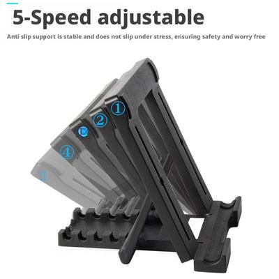 Tablet Holder Foldable Stand Universal Bracket Mini Support Black for Children Horizontal Vertical Durable Charging Gaming Video