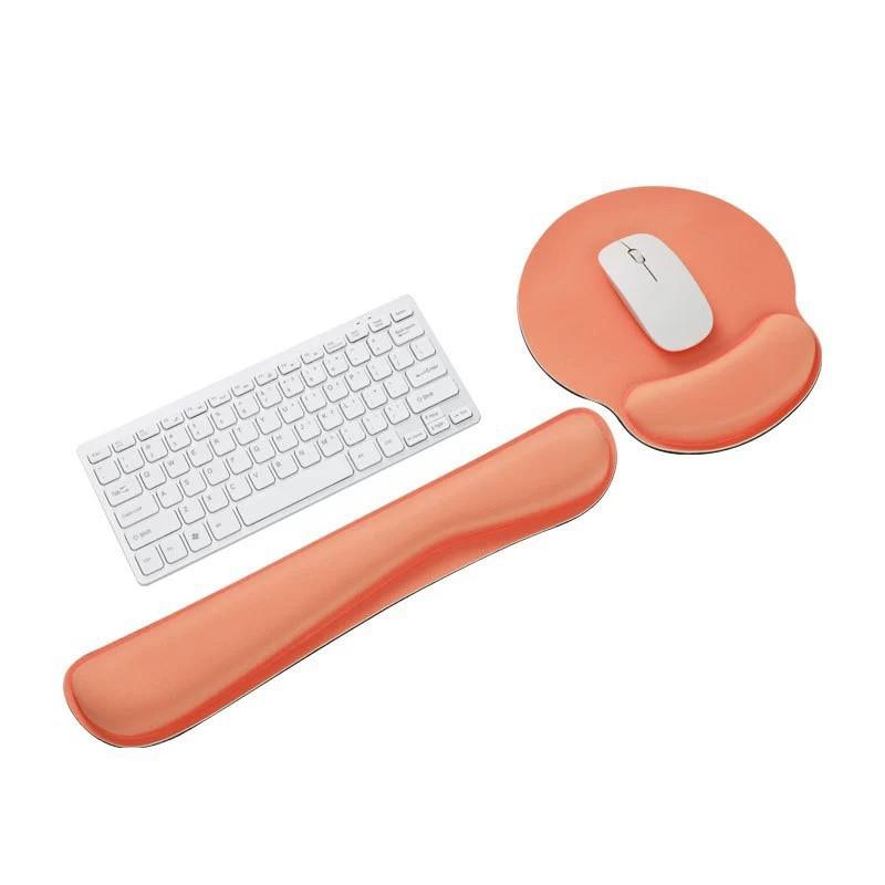 Gummi Maus Handgelenkstütz-Set - Rutschfest, Bequemes Hand- und Handflächenpolster für Büro-Tastatur