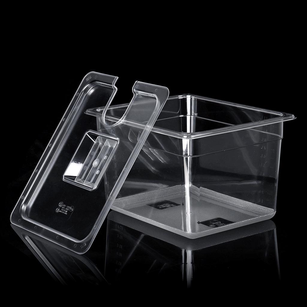 11L 11 Liter Water Tank Bath for Circulator Sous Vide Culinary Immersion Slow Cooker Cooking Tools Sous Vide Container with Lid