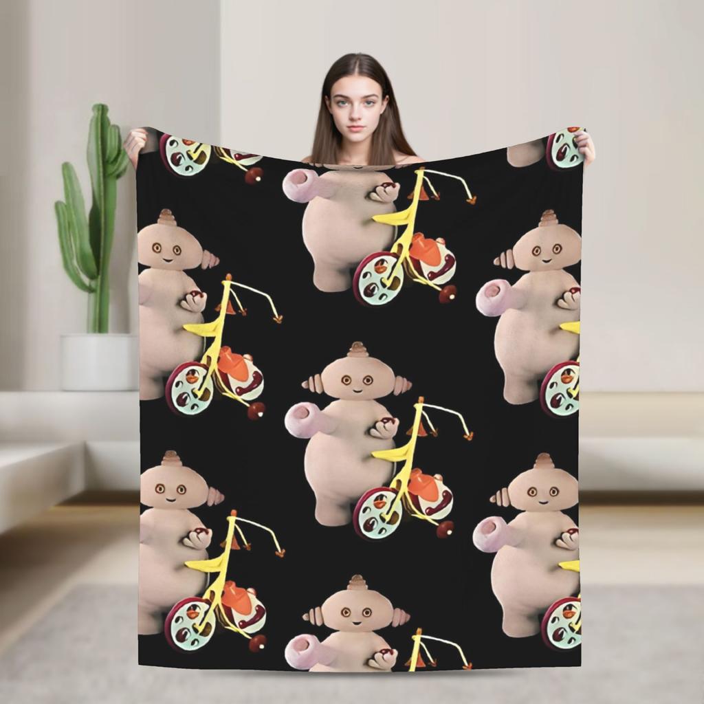 Makka Pakka In the Night Garden Blanket Airplane Travel Flannel Throw Blanket For Couch Chair Warm Soft Design Quality Bedspread