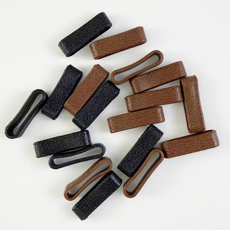 

Men s Cowhide Leather Belt Loop Connector with Key Chain Accessory чорний