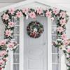 5/10Pcs 14.5cm Sparkling Christmas Decorations Glitter Artifical Flower Doors Windows Christmas Tree Decor for 2025 New Year