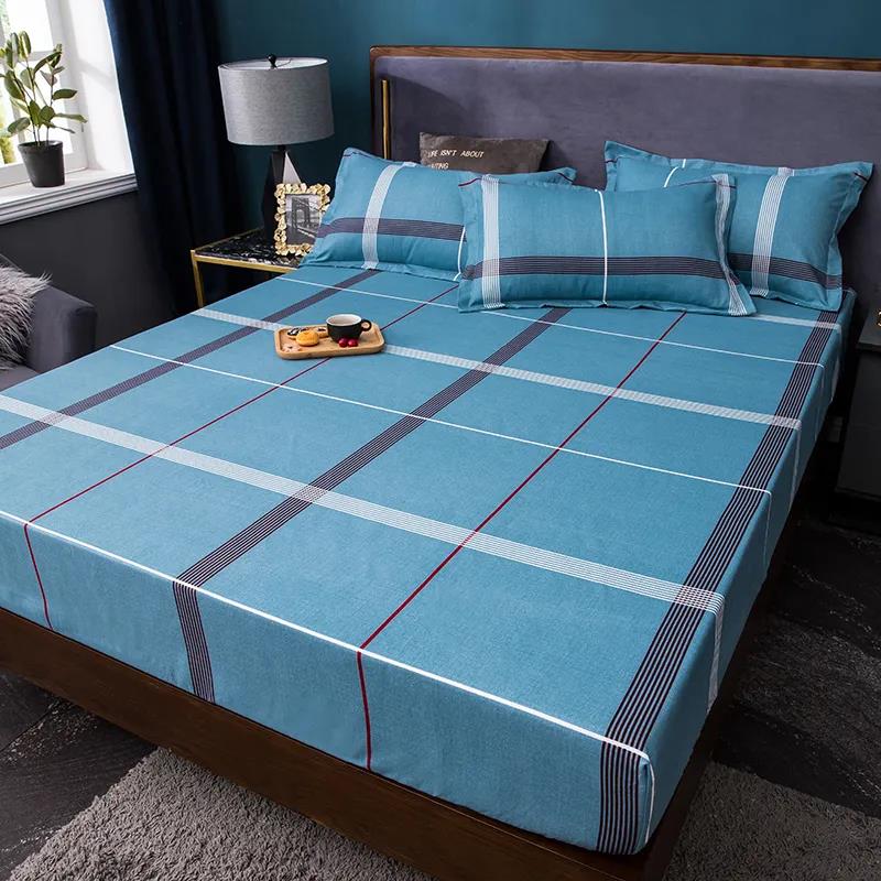 Jednoczęściowy, antypoślizgowy, odporny na zużycie, bawełniany pokrowiec na materac ochraniacz na materac do sypialni 2,0 m