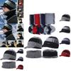 Soft Men Unisex Winter Warm Hat Knit Visor Beanie With Cozy Fleece Lining**