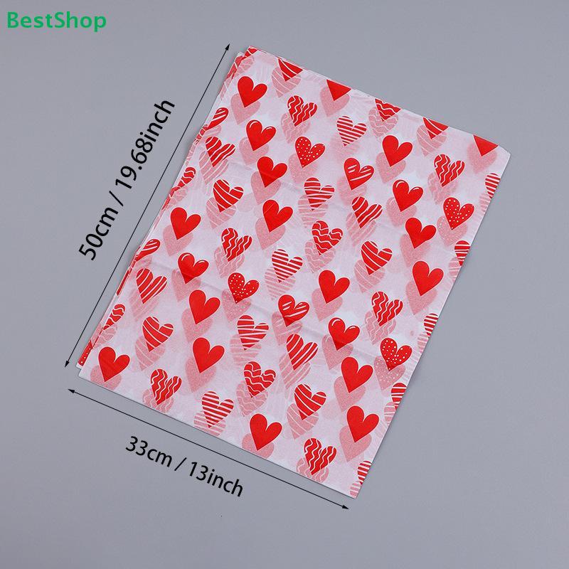 Romantic Gift Wrapping Paper Sheets - Love Themed Design for Valentine's Day, Anniversary, Wedding