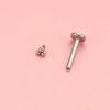 1/10 Stück ASTM F136 Titan 16G Mini 3-Kugel-Cluster Labret Lippenpiercing Tragus Knorpel Helix Conch Ohrstecker Nasenpiercing
