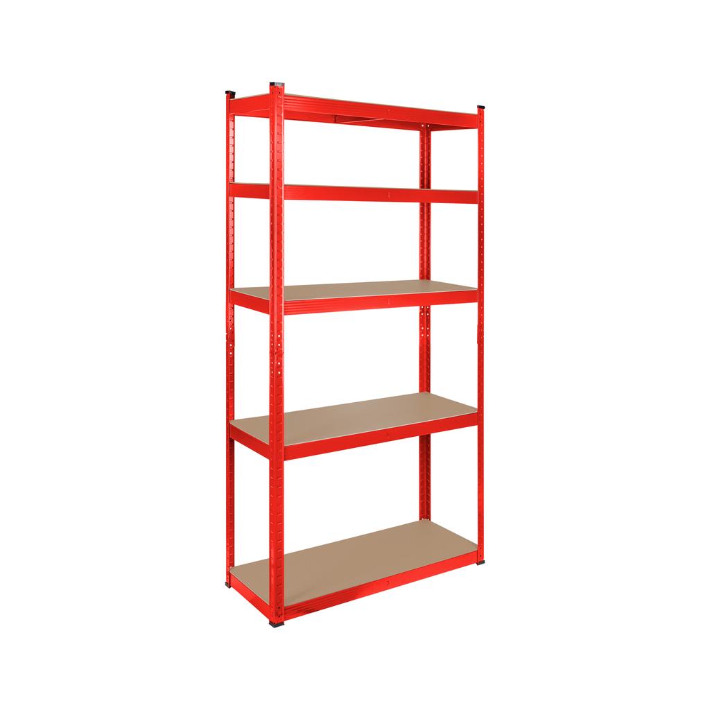 Scaffale metallico 2-in-1 Rebel, 5 ripiani, garage, 180x90x40cm, 750kg
