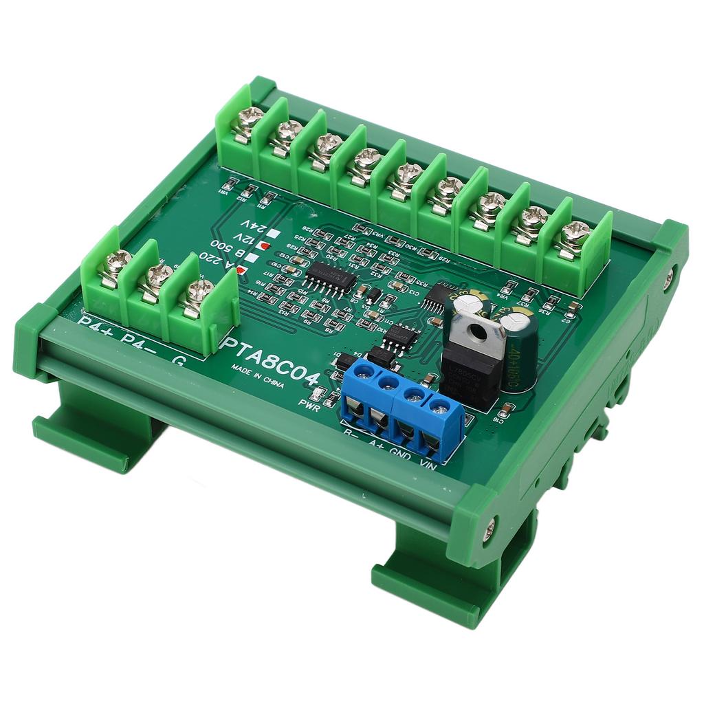 Temperature Sensor Module Resistance Collection PT100 RTD RS485 with Guide Rail Housing A220(  40 celsius  to +220