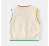 2024 Children's Cartoon Bear Sweater Vest - New Sleeveless Wool Pullover for Boys