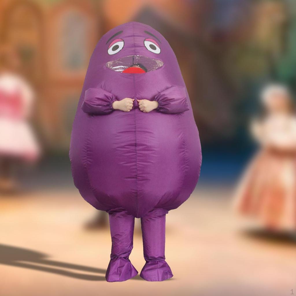 Fantasia de careta inflável para adultos para diversão assustadora de Halloween