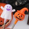 Luminous Spring Glitter Stick LED Pumpkin Ghost Hand Lantern Halloween Pumpkin Lantern  Boys Girls
