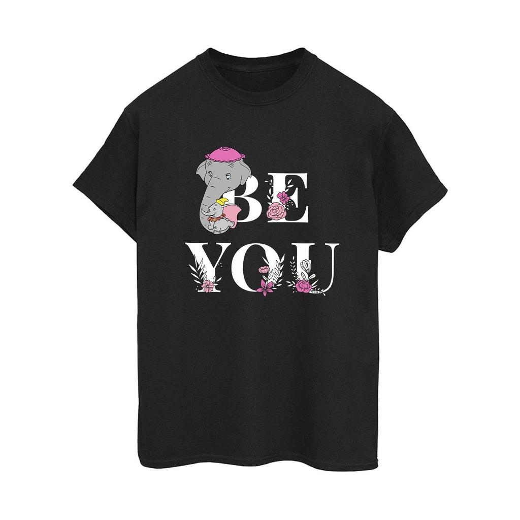 Disney Womens/Ladies Dumbo Be You Cotton Boyfriend T-Shirt