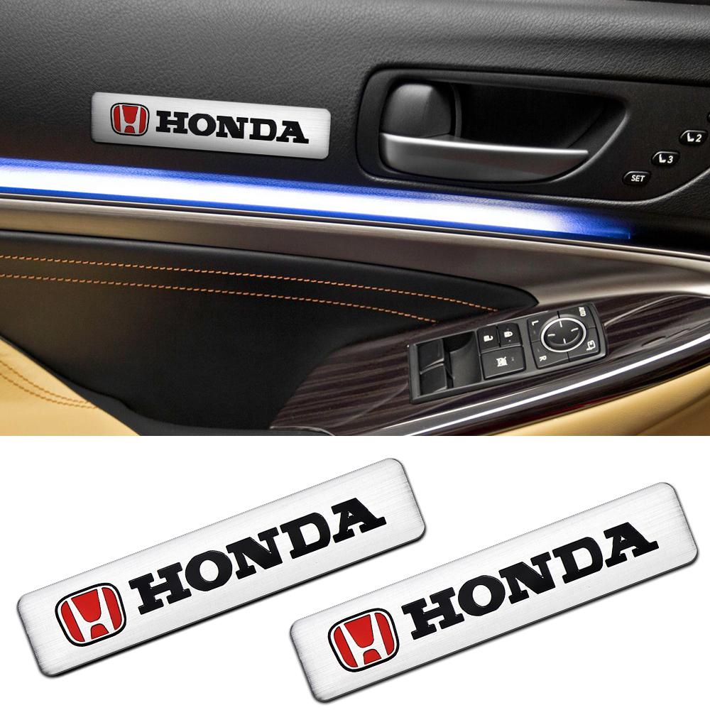 3D Emblem Car Body Trunk Stickers Badge Decoration Decal For Honda Accord Civic City Fit Jazz CRV I35 Odyssey Passport Accessories