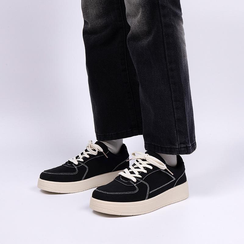 Global black board shoes men's ZHQ5727 new spring men's shoes trend versatile men's platform heightening casual shoes